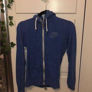Blue nike zip up